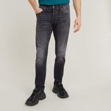 G-Star 3301 Slim Heren Jeans Faded Black Magnet