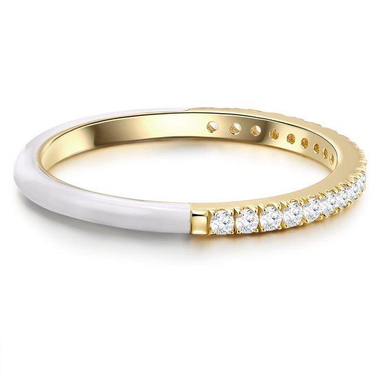 Glanzstücke München Dames Ring Zilver Zirkonia Wit 58