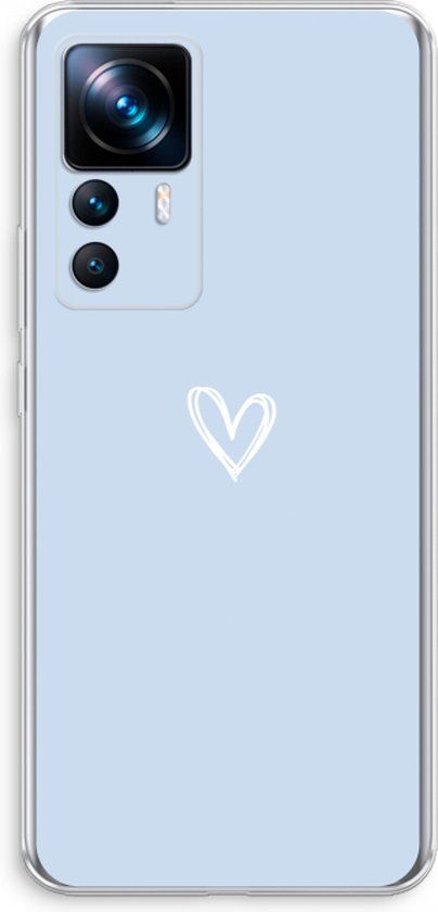 Case Company® Xiaomi 12T Case - Small Heart Blue - Soft Cover