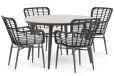 Lifestyle Garden Furniture Lifestyle Lifestyle Toledo/Vienna 120 cm dining tuinset 5-delig