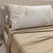 PETTI Artigiani Italiani - Beddengoed voor tweepersoonsbed, katoen met kussenslopen met digitale print, laken voor tweepersoonsbed, maxi-bloemenpatroon, 150 cm, taupe, 100% Made in Italy