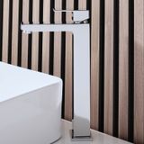 Hudson Reed Kubix Mitigeur Lavabo Haut - Robinet Vasque - Laiton Chromé Moderne