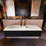 Mondiaz ERIN 150cm badmeubelset Urban met 2 lades en dubbele wastafel Linen