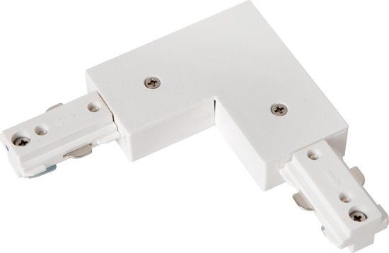 Lucide TRACK L-koppelstuk - 1-fase Railsysteem / Railverlichting - Links -Wit (Uitbreiding)