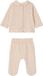 Vertbaudet Set van 2 babymeisjespyjama's gemêleerd beige