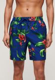 Superdry Gerecyclede Hawaïaanse zwemshort Heren Blauw