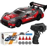 Voiture RC drift - Télécommandée - 1:24 - 4WD - Avec lumières LED - Échelle 1:24