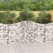 Prolenta Maison Exclusive - Verzinkte stalen gaasbakken, set van 5, afmetingen 200x30x100/120 cm