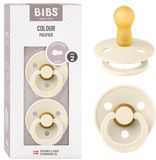 BIBS Colour Fopspeen - 6-18 mnd - 2-pack - Rond - Ivory