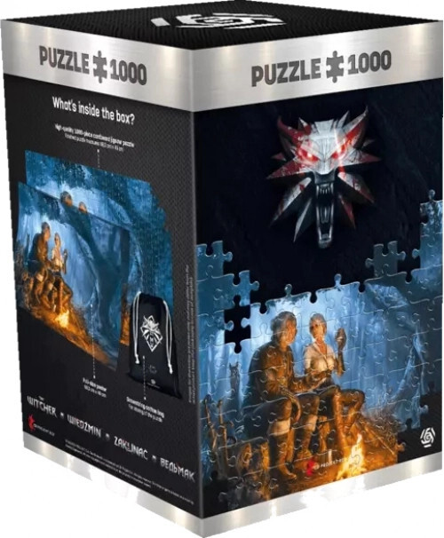 Good Loot The Witcher: Journey of Ciri - puzzel 1000 stukjes 68cm x 48cm | inclusief poster en tas | Game-artwork voor volwassenen en tieners