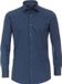 VENTI modern fit overhemd - jersey - blauw - Strijkvriendelijk - Boordmaat: 46