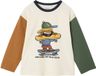 Vertbaudet T-shirt à manches longues Garçon Écru Coton Taille 116