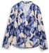 Tom Tailor Blouse met patroon - Maat 34 - blue blurry argyle