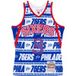 NBA Teamwrap Swingman Jersey Hardwood Classics No 3 Allen Iverson 1996-97 Phi76e Bleu