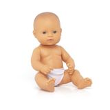 Miniland 31032 - baby Europees meisje zak - zonder ondergoed, 32 cm
