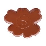 Marimekko Assiette Unikko Shape 32 cm Châtaignier