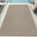 Tapis d'extérieur avec motif graphique à rayures, résistant aux intempéries, convient pour terrasse et balcon, couleur beige, dimensions : 200 x 280 cm
