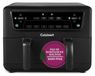 Cuisinart Friteuse sans huile Airfryer AFD10OBLE, Double Cuve 10,4L, Noir, 2400W