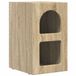 vidaXL Nachtkastje ELST Sonoma Eik 29,5 x 33,5 x 50 cm Bewerkt hout
