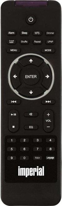 Imperial Afstandsbediening tbv DABman i10-i110-i150-i200-i250-i400-i450 - Zwart