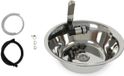 Inox spoelbak, camping wasbak, geïntegreerd, 32 cm, voor campers, busjes, Volkswagen Transporter T5