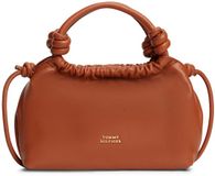 Tommy Hilfiger Th Soft Leather Med Crossover Handtas - Bruin