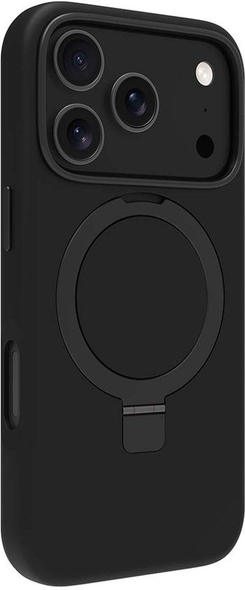 dbramante1928, Hoesje geschikt voor iPhone 17 Pro - Roskilde Kickstand MagSafe met Ring Standaard, Zwart