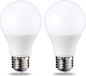 Amazon Basics LED E27 Edison schroeflamp, 8,5 W(gelijk aan 60 W), CRI80, warm wit, dimbaar - verpakking van 2 stuks