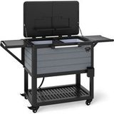 Coast Chariot réfrigérant - 91 litres - avec tablettes latérales et décapsuleur - noir/gris