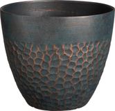Mica Decorations Plantenpot Bravo - Kunststof - Buiten/Binnen - Diep Groen - D38 x H32 cm