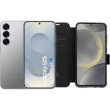 Samsung Galaxy S25 512GB Silver 5G + BlueBuilt Book Case Black