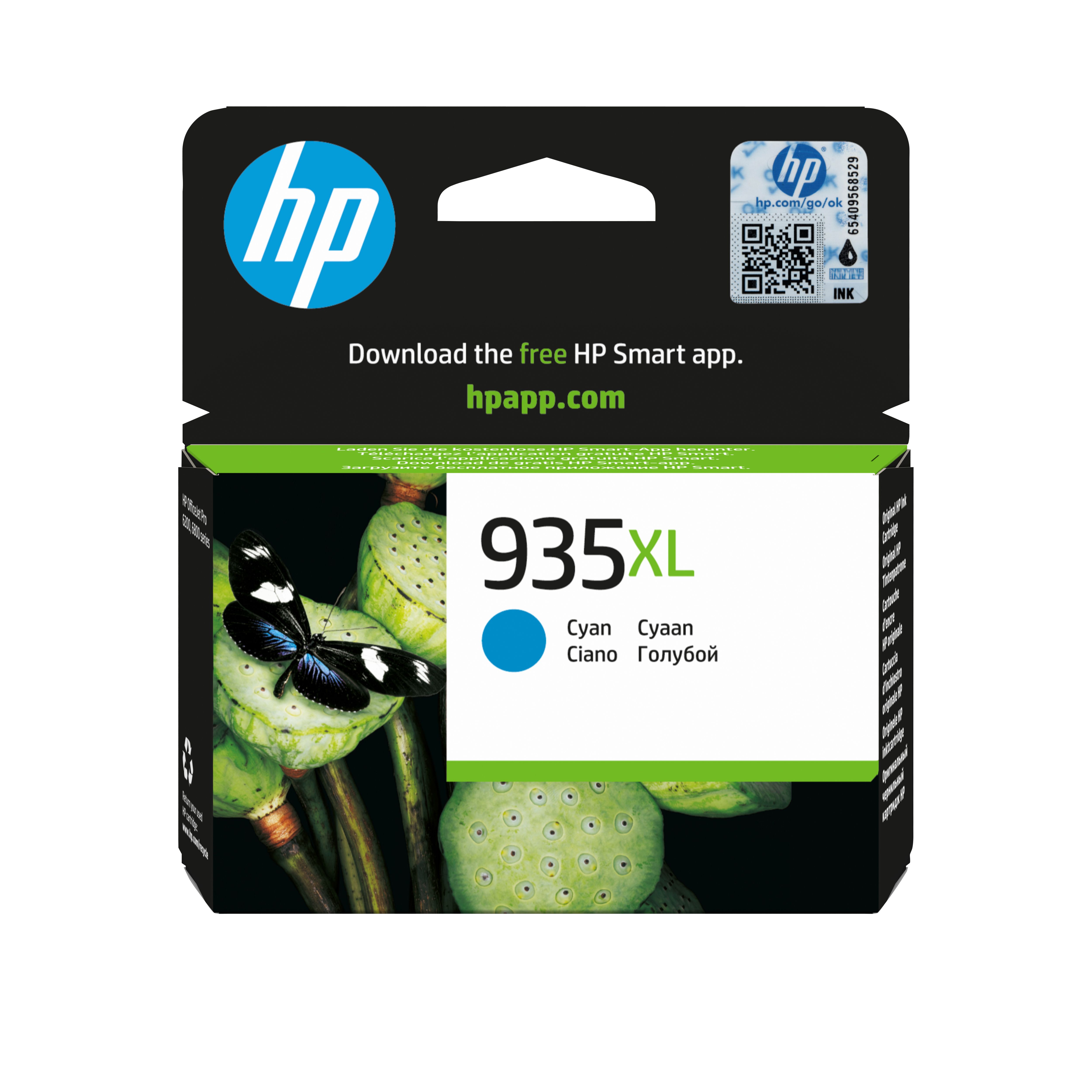 HP 935XL Cyaan Inktcartridge - Origineel - High Capacity