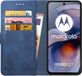 Rosso Element Wallet Book Case voor Motorola Moto G55 - Blauw
