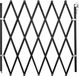 Clôture extensible en bois pour animaux, noir, 0,60–1,10 m