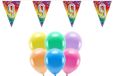 Boland Party 9e anniversaire articles de fête décoration - 100x ballons/2x fanions d'âge