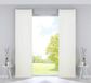Gardinenbox Milano 203571-2 Set van 2 verduisteringsgordijnen, fluweel, ondoorzichtig, verduisteringsgordijnen, verzwaringsstangen, 245 x 60 cm, crème