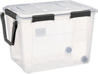 5Five Opbergkist met deksel - Solutions Protect - 100 liter - Kunststof - Transparant