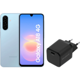 Samsung Galaxy A18 128GB Blauw 4G + BlueBuilt Oplader 30 Watt Zwart