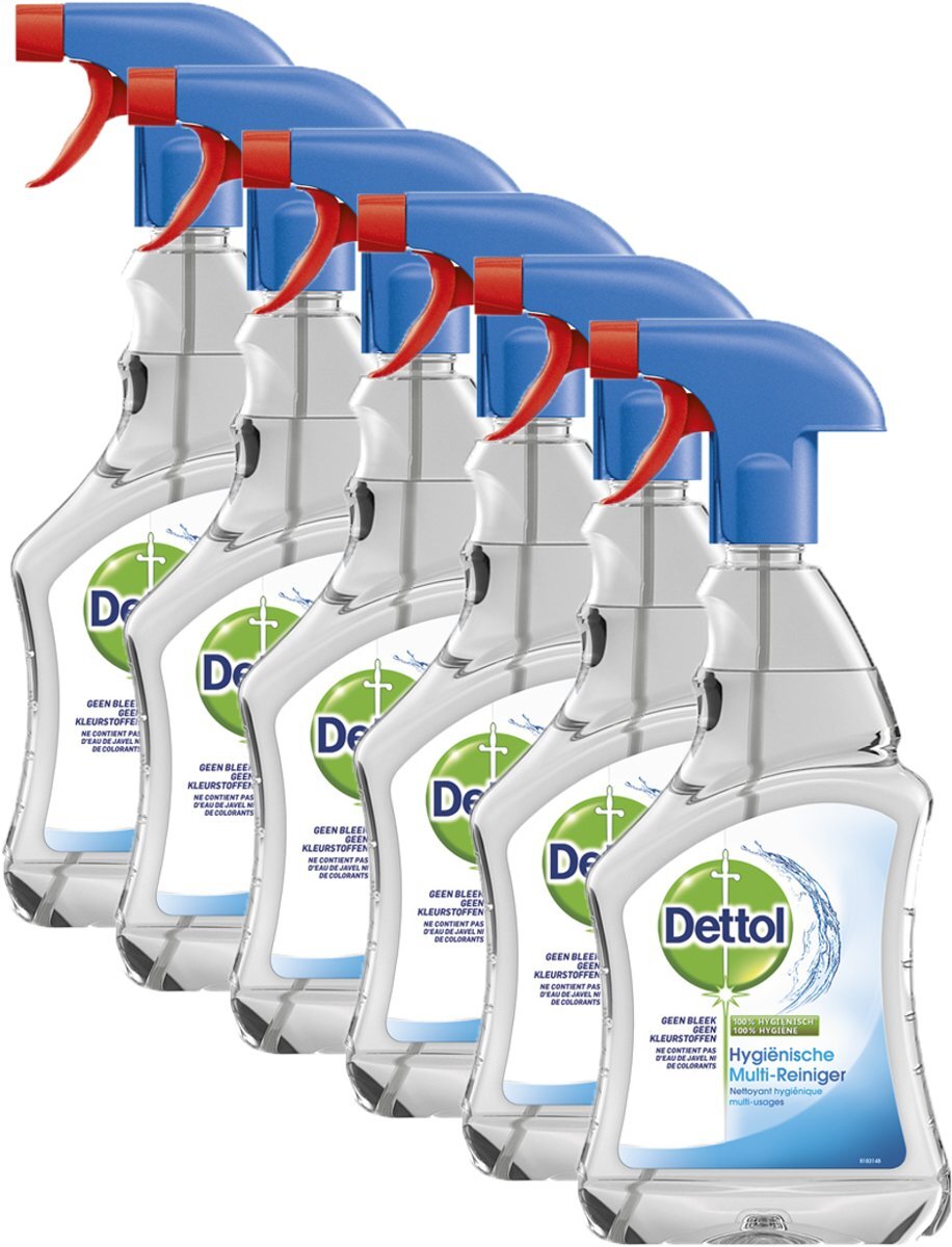 Dettol HygiÃ«nische Multi-Reiniger Spray - 6 x 500 ml - Grootverpakking