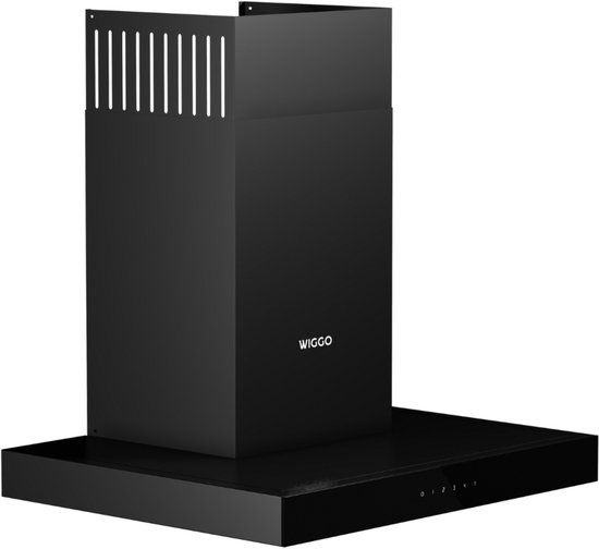 Wiggo WE-A641T(B) - Wandschouw Afzuigkap - 60cm - 650m³/h - Zwart