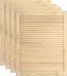 vidaXL Kastdeuren met lamellen 4 st 61,5x39,4 cm massief grenenhout