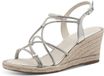 Tamaris - Dames - Plateau sandalen - Sleehak - Metallic - 39
