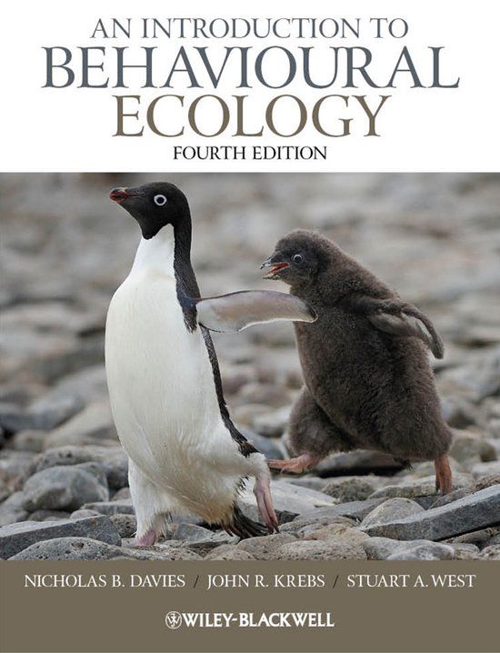 An Wiley-Blackwell Introduction To Behavioural Ecology Paperback