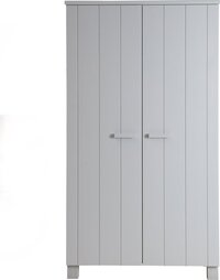 WOOOD Dennis Closet - Concrete Grey - 111x202x55 cm