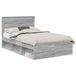 vidaXL Bedframe Sonoma grijs 120 x 200 cm