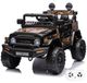 Vrooomy Toyota FJ Cruiser Full Option Elektrische Kinderauto 1 tot 6 jaar – Officieel Gelicentieerd Accuvoertuig met Lederen Zitje, Schokdempers & Bluetooth – 12V Kinderauto met Afstandsbediening, 3-puntsgordel & Soft-Start – Zwart