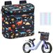 Panier de vélo pour enfants - Sac de vélo pour enfants - Imperméable - 19 x 10 x 15 cm - Fermeture velcro triangulaire - Réfléchissant