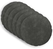 vidaXL - Kussensloop - 6 stuks - HEERLEN - Antraciet - Ø 60 cm - Katoensatijn