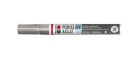 Marabu Porselein & Glasverfstift Zilver 1-2MM