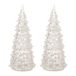 Lemax Crystal Lighted Tree 3 Color Changeable - Medium - Set van 2
